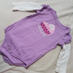 Purple Onesie Baby Long Sleeve 9M